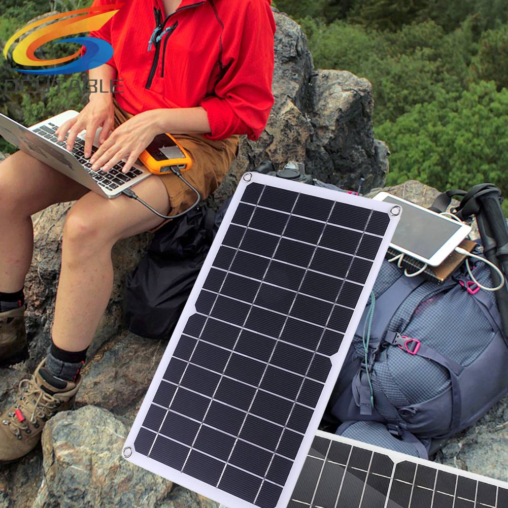 Tấm Pin Năng Lượng Mặt Trời 5v Cổng Usb Type C Gấp Gọn Tiện Dụng