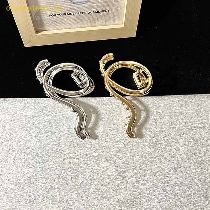 Kẹp Tóc Kim Loại Họa Tiết Hình Học Thời Trang 2023