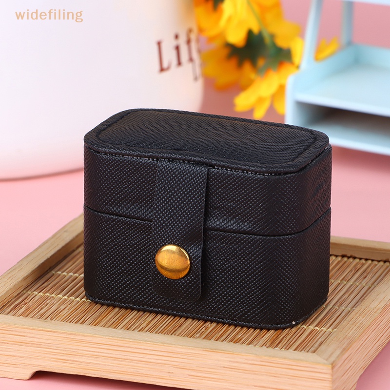 1 Hộp Đựng Trang Sức Mini Bằng Da PU Tiện Dụng