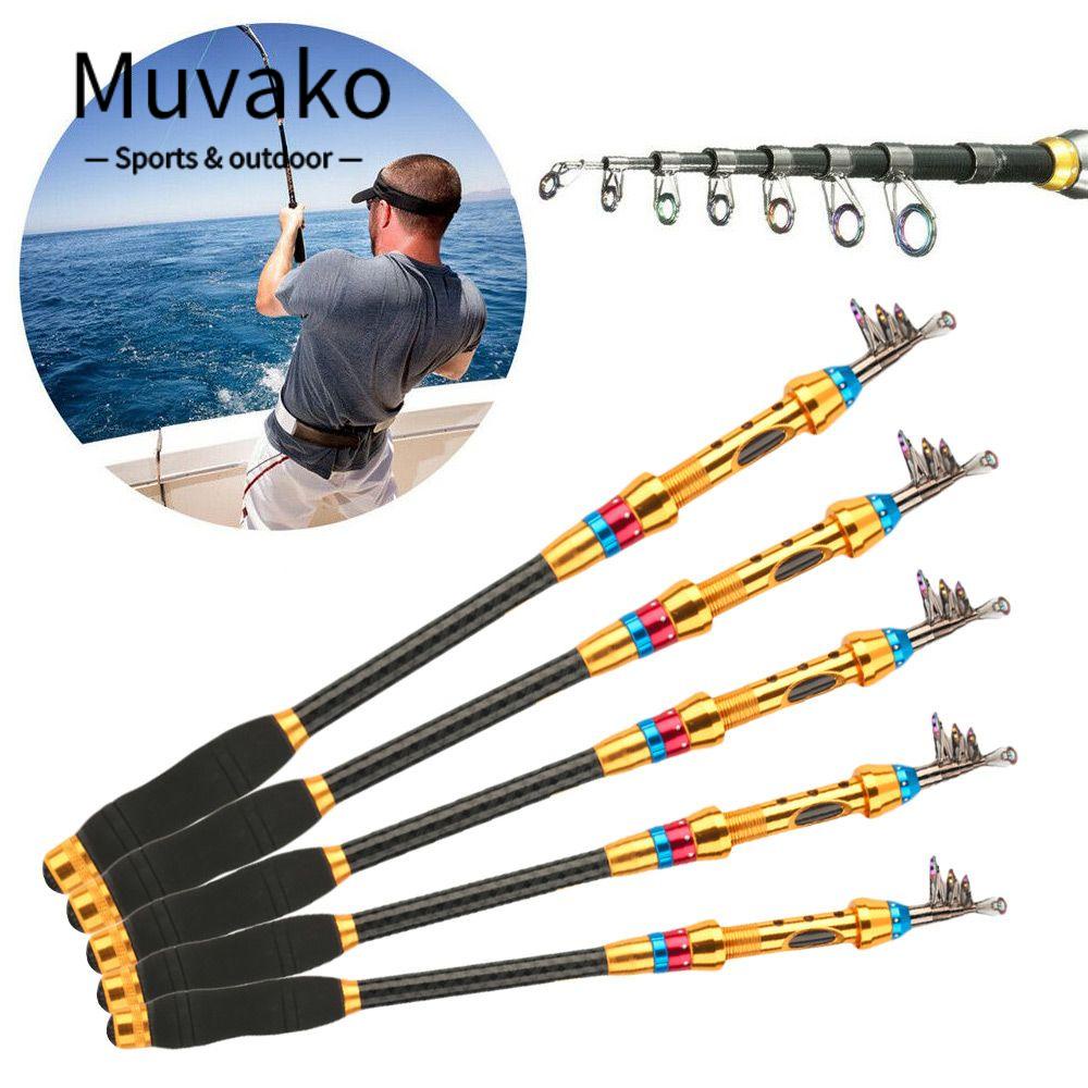 MUVAKO Cần Câu Cá Mini Siêu Nhẹ Có Thể Điều Chỉnh Tiện Dụng