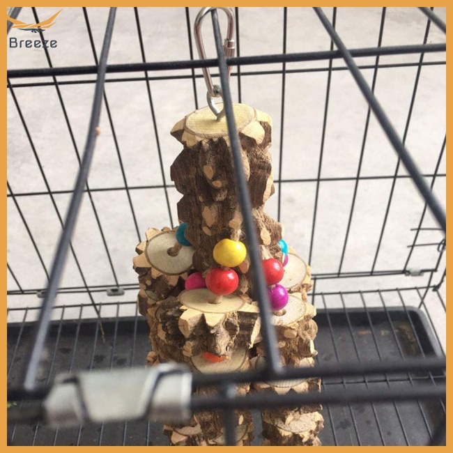 Đồ Chơi Dây Gỗ Tự Nhiên Chống Rách Làm Sạch Răng Cho Vẹt Cỡ Vừa / Lớn