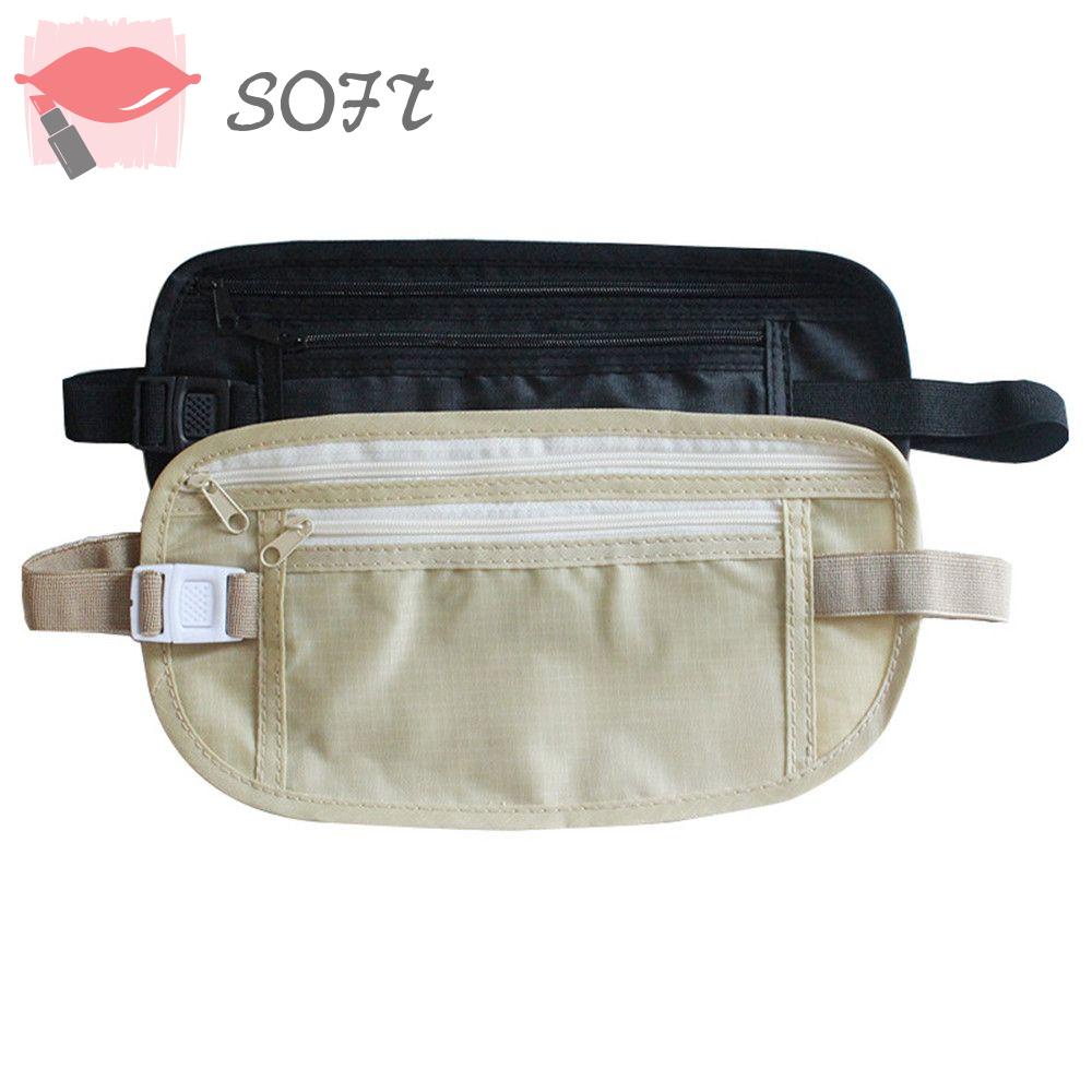 SOFTNESS Túi Đeo Hông Thể Thao Siêu Mỏng Chống Thấm Nước Chống Trộm Tiện