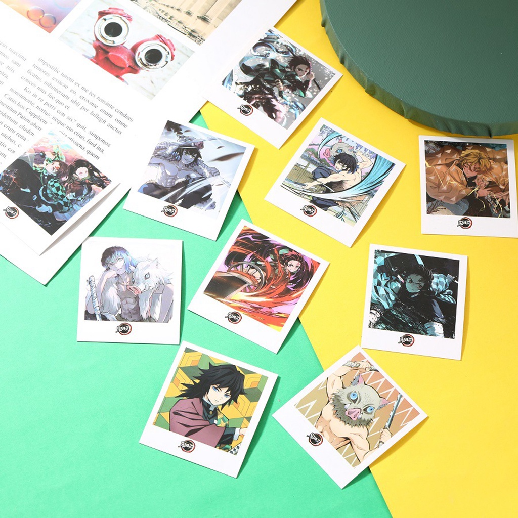 Bộ Sưu Tập Bưu Thiếp Hình Nhân Vật Hoạt Hình Demon Slayer Bằng Giấy