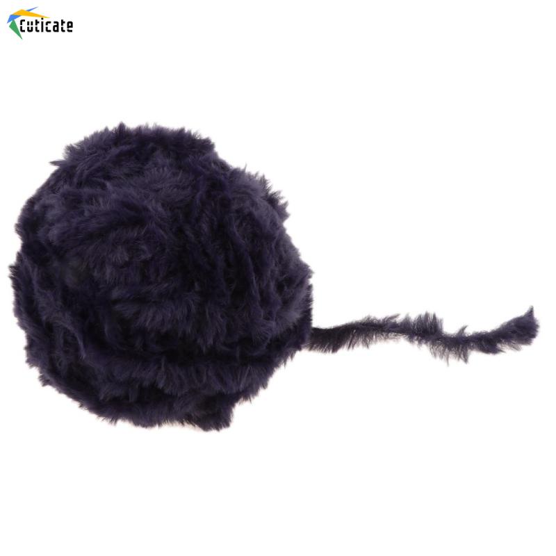 Cuộn Len Lông Mi Giả Mềm 32m Sợi Nhân Tạo Màu Trắng