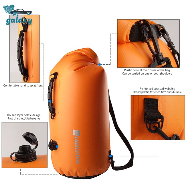 Galaxy Túi Đeo Vai Chống Thấm Nước Dung Tích 25l / 35l / 60l Tiện Dụng Mang Theo Du Lịch Cắm Trại