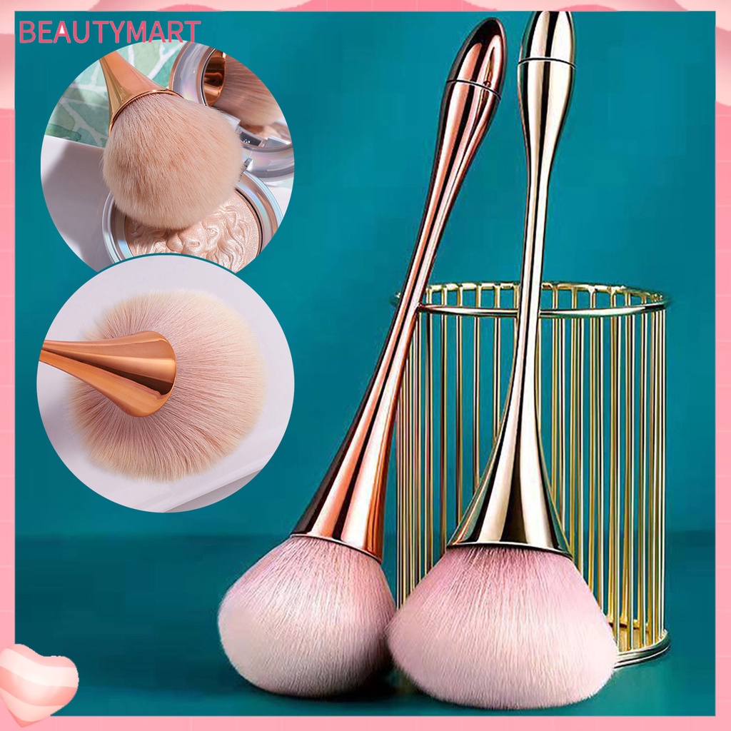 [beautymart] Cọ Trang Điểm Phủ Phấn Làm Đều Màu Da Dễ Vệ Sinh Làm Đều Màu Da Màu Vàng Hồng Đa Năng Bằng Nhựa Phụ Kiện Trang Điểm Hàng Ngày