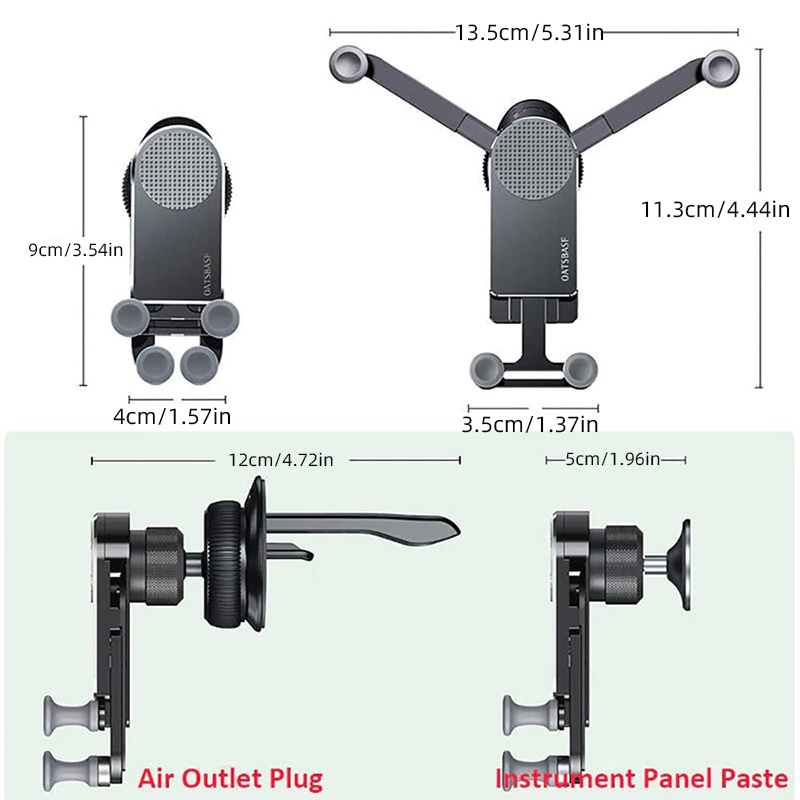 Giá Đỡ Điện Thoại Trên Ô Tô Có Thể Gập Lại YDEA Cr1V