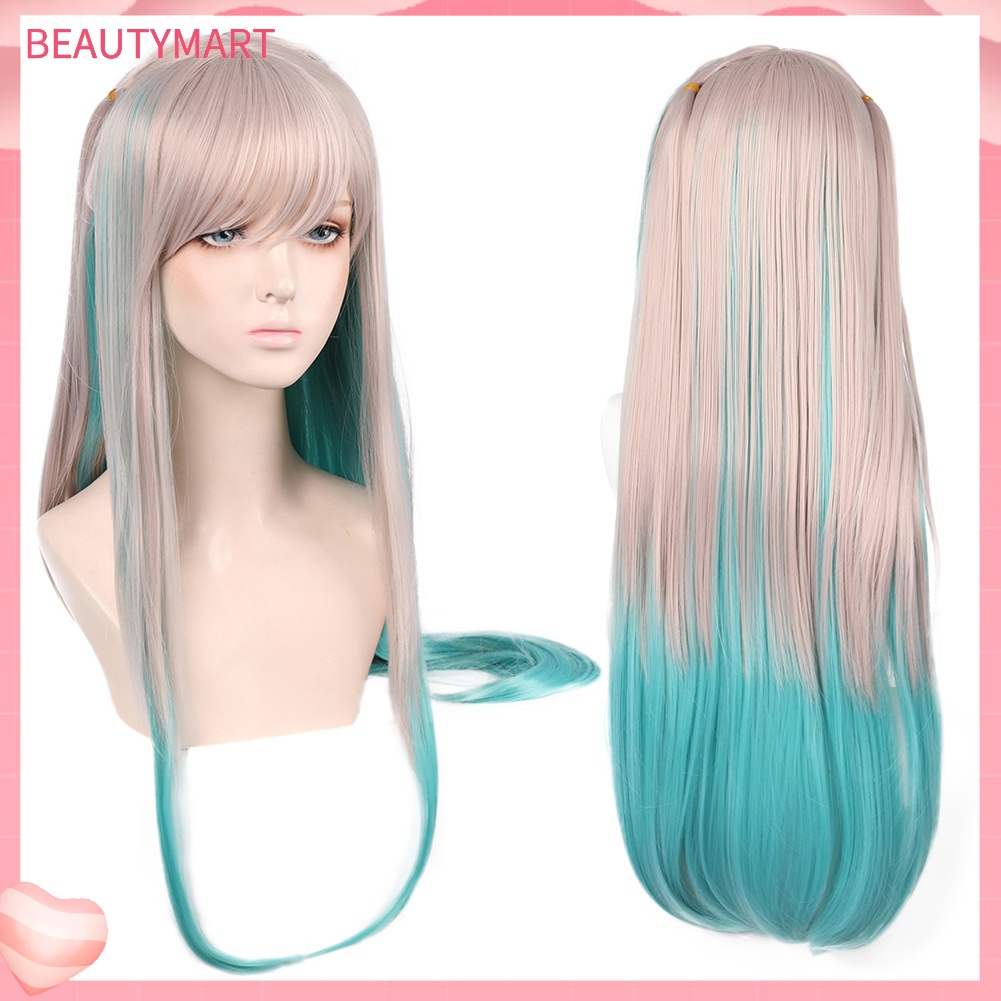 Tóc Giả Dài Thẳng Màu Gradient Bằng Sợi Tổng Hợp Thời Trang Cho Nữ