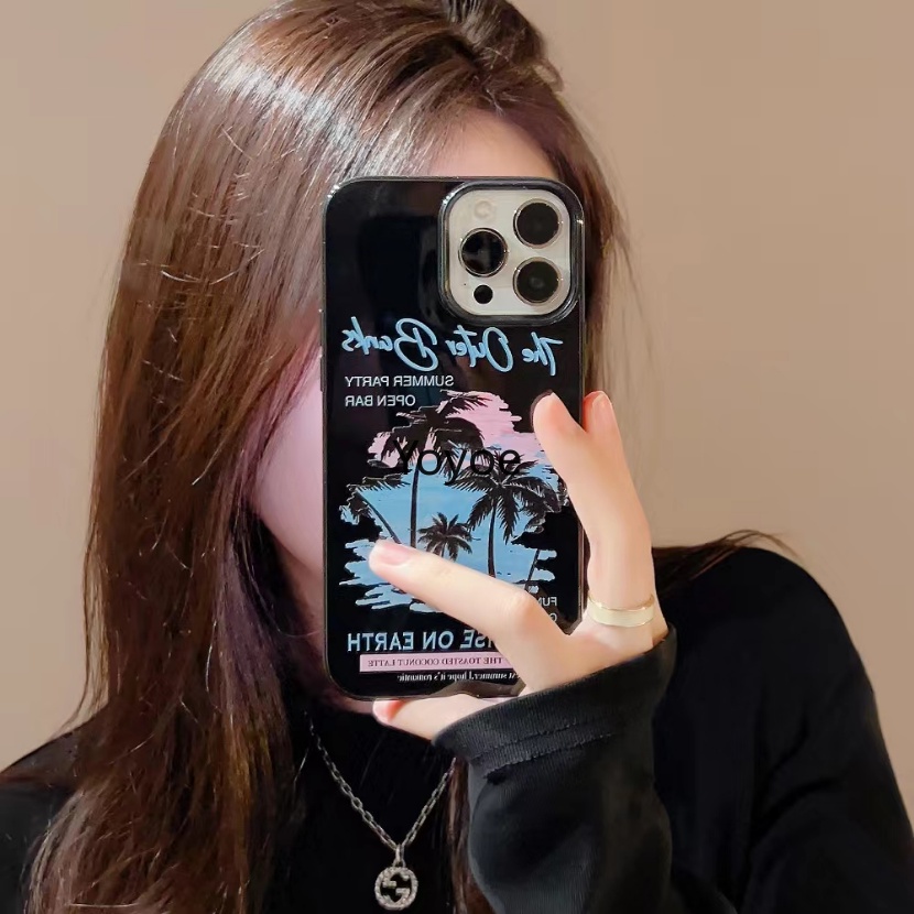 Ốp Điện Thoại Silicone Mềm Chống Sốc In Hình Bãi Biển Cho iPhone 14 13 11 12 XR Pro Max 14 Plus X XS XR 7 8 Plus