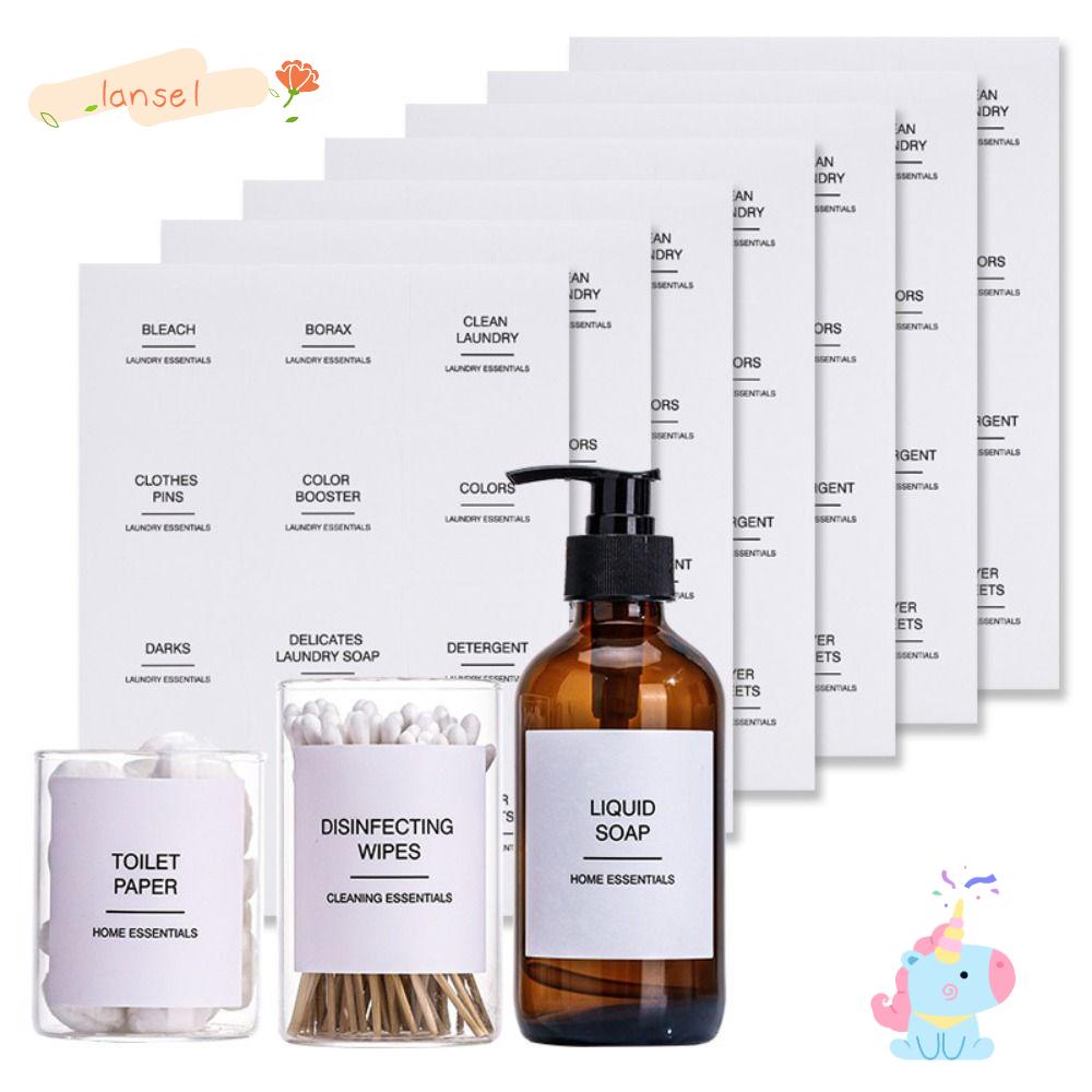 LANSEL Set 13 Tấm Nhãn Dán 13 Tấm Tự Dính Trang Trí Hũ Gia Vị