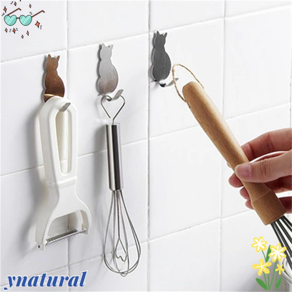 YNATURAL Bộ 2 Móc Treo Khăn Dán Tường Tiện Lợi