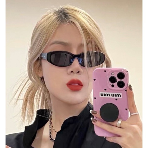 Kính Mát Hình Mắt Mèo Phong Cách Hip Hop Punk Hàn Quốc Mới Cho Nữ