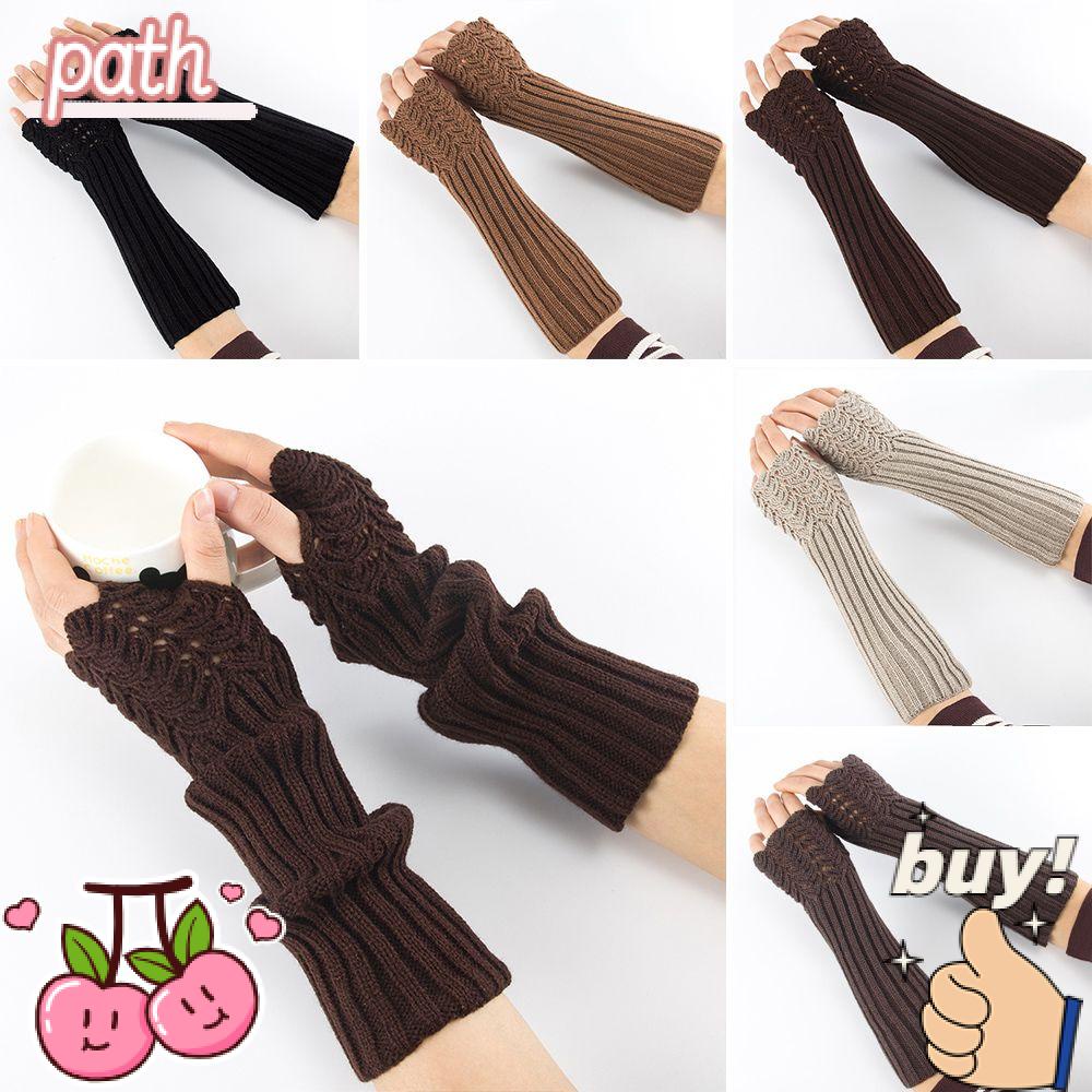 PATH Găng Tay Len Dài Co Dãn Màu Sắc Ngọt Ngào Thời Trang