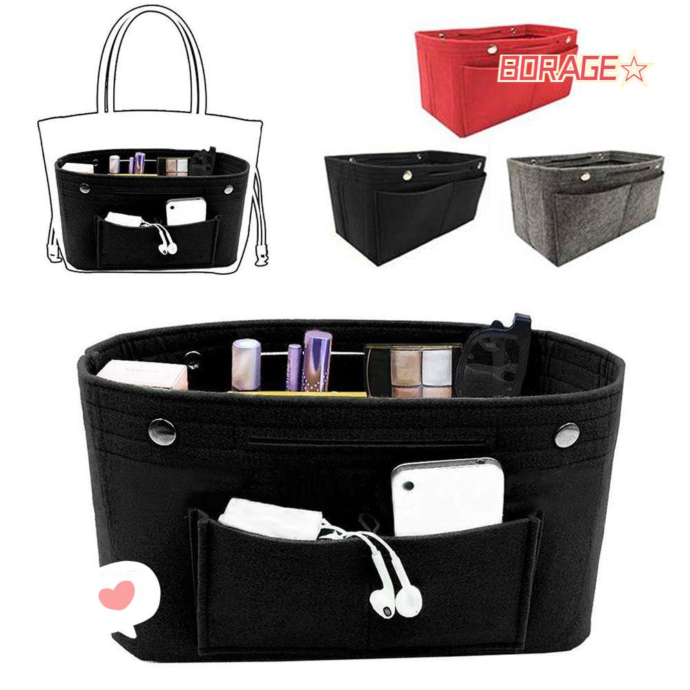 BORAG Túi Xách Cầm Tay Mềm Mại Sắp Xếp Gọn Gàng