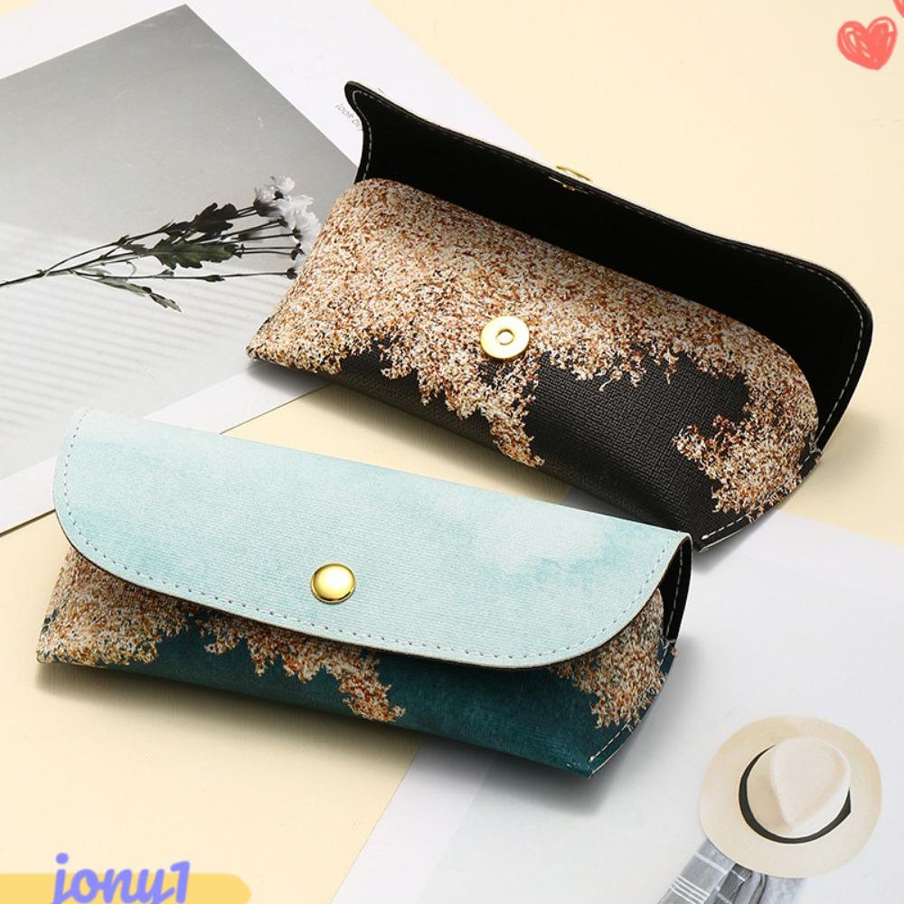 JONYE Hộp Đựng Mắt Kính Cầm Tay Có Khóa Cài Di Động Cho Nữ