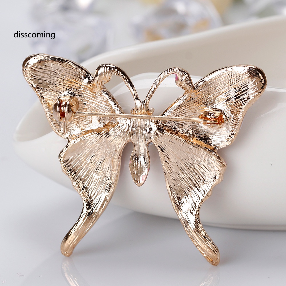 Áo Thun Tay Ngắn In Chữ SL| Trâm Cài Áo Hình Bướm Đính Đá Sơn Dầu Phong Cách Retro