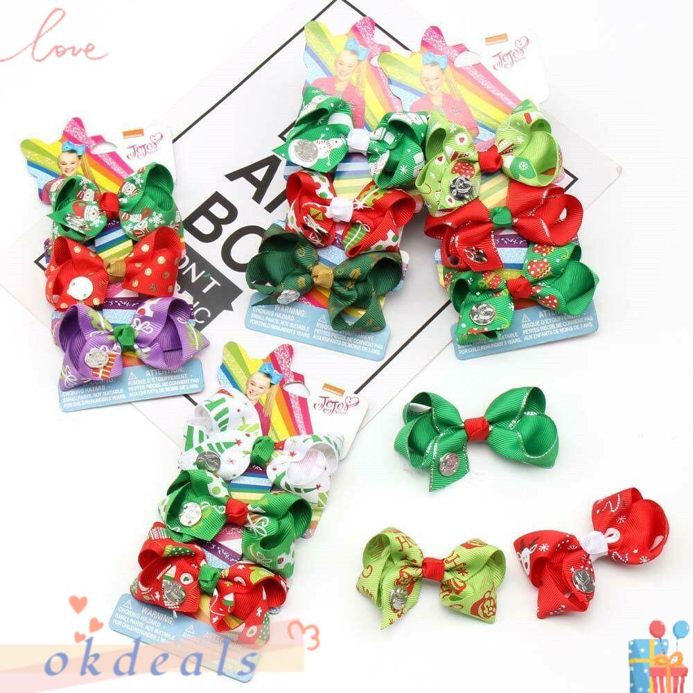 OKDEALS Bộ 3 Kẹp Tóc Phong Cách Giáng Sinh Đáng Yêu
