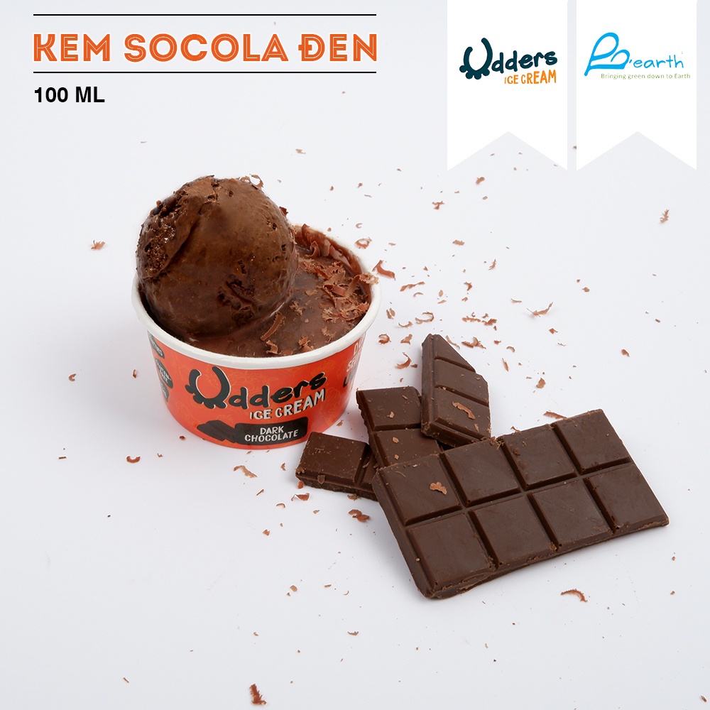 Kem Socola Bỉ UDDERS - UDDERS DARK CHOCOLATE