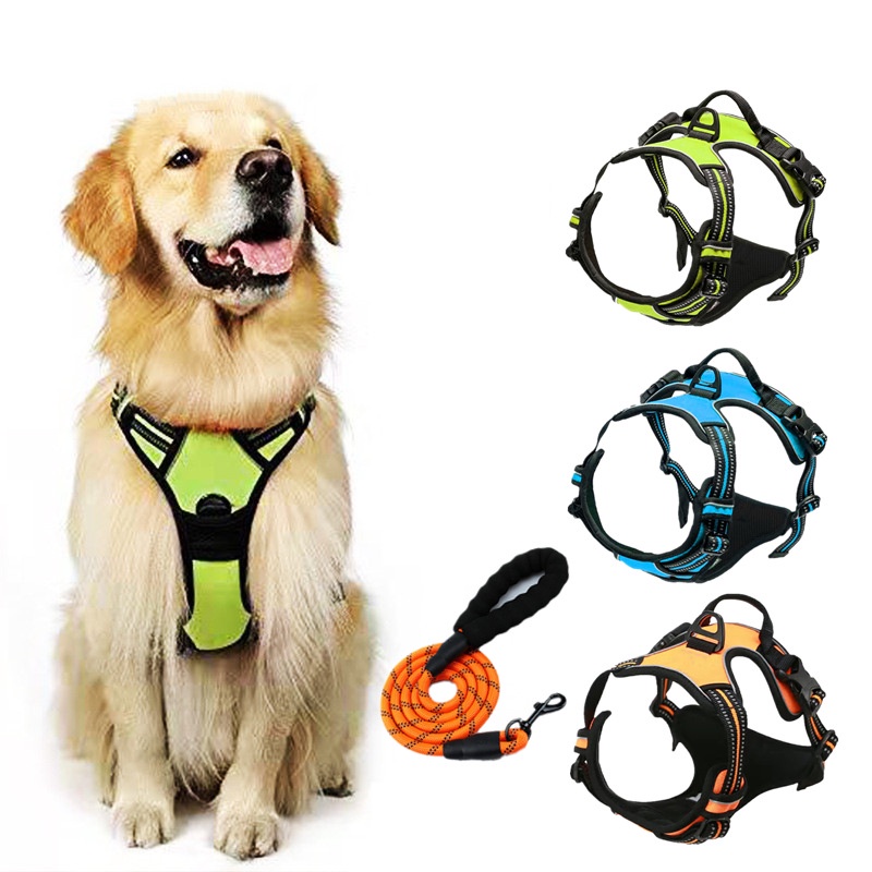 Đai Dắt Chó Đi Dạo Hai Ngực Có Thể Điều Chỉnh Kích Thước
