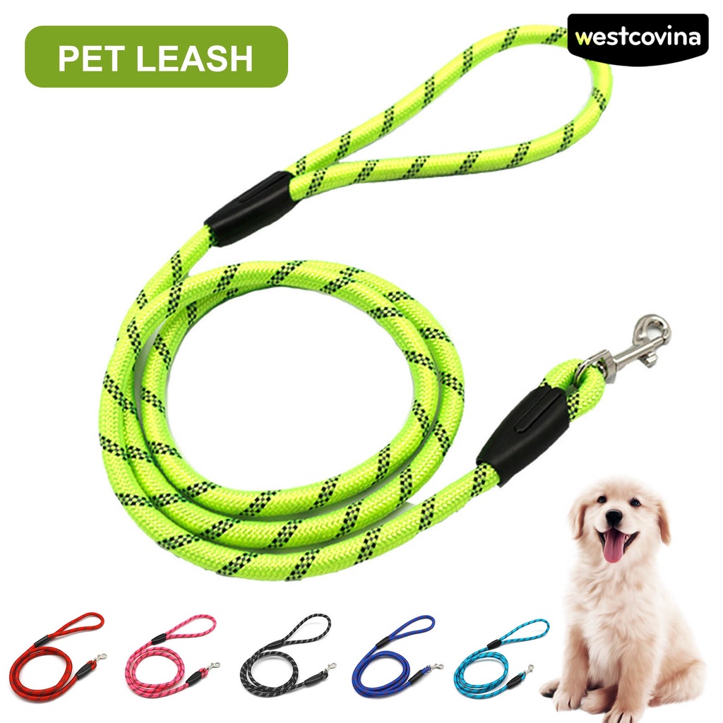 [COD]♞Dây Dắt Thú Cưng Đi Dạo Bằng Nilon Phản Quang Chống Sủa