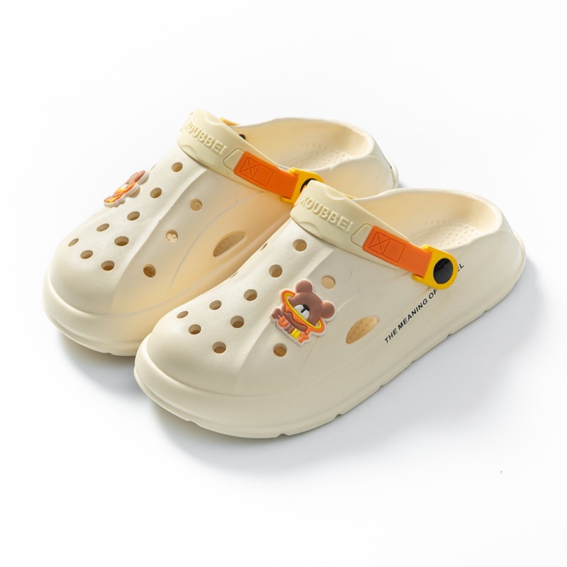 AYUER Dép Crocs Bằng EVA Gọn Nhẹ Chống Trượt Hình Gấu Hoạt Hình Cho Nam Nữ