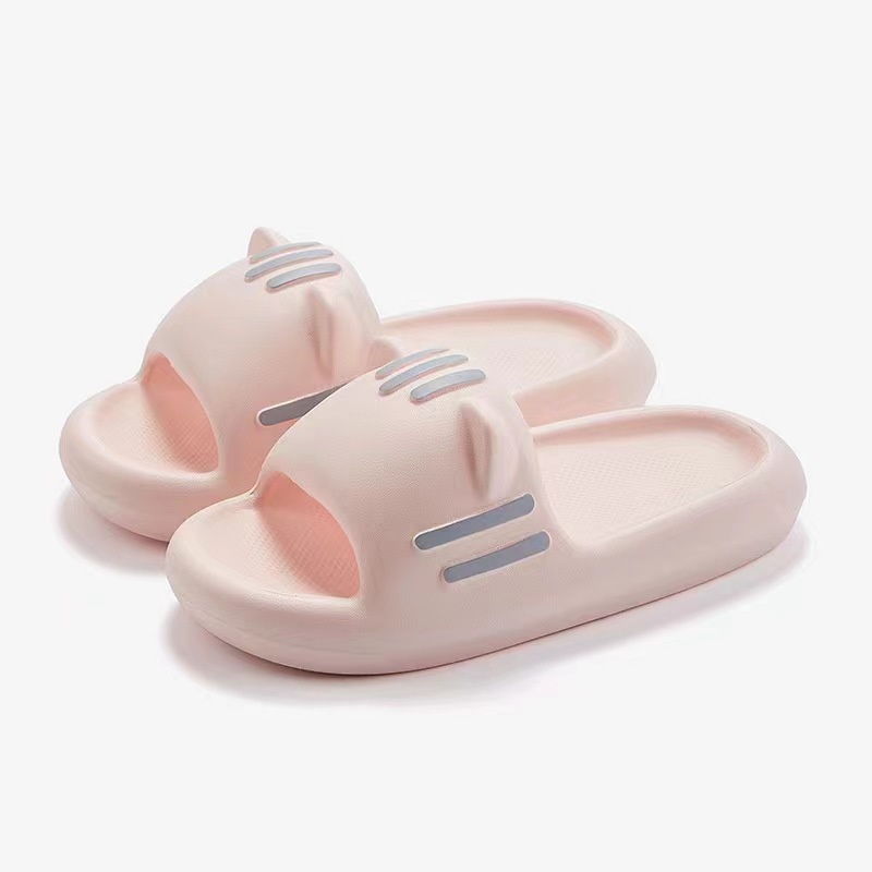 Meow Dép Đi Trong Nhà Đế Dày Mềm Mại Khử Mùi Thiết Kế Tai Mèo Dễ Thương Thời Trang Mùa Hè Cho Nữ