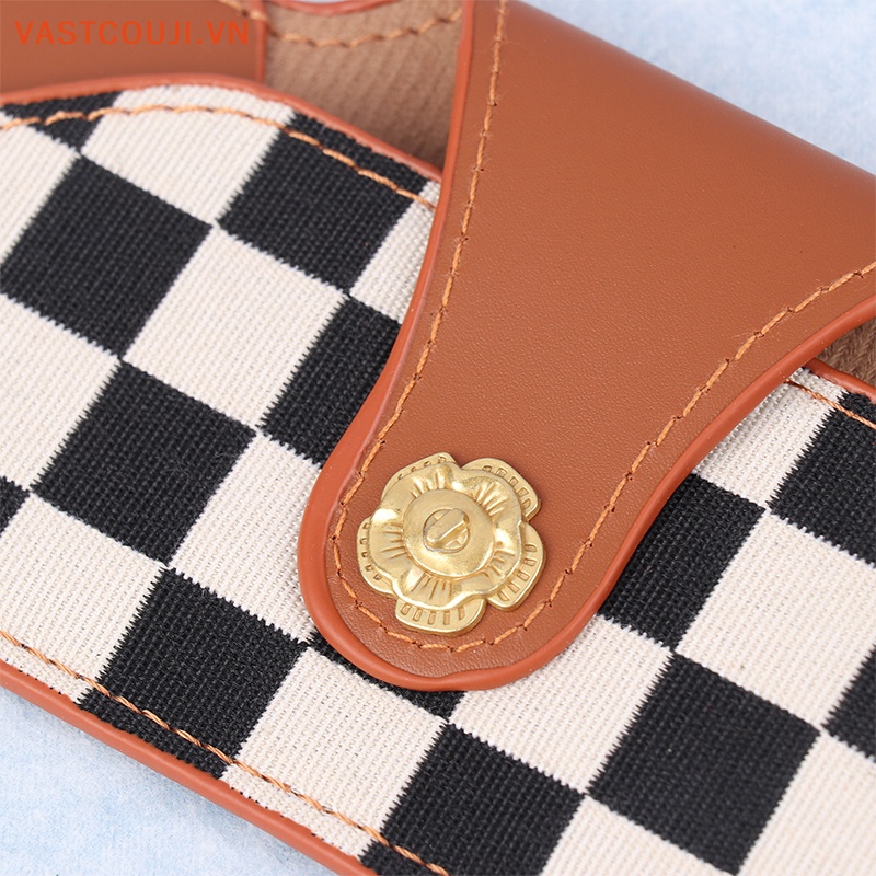 1 Túi Đựng Bảo Vệ Mắt Kính Họa Tiết Kẻ Sọc Độc Đáo Thời Trang