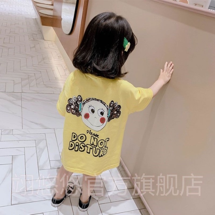 Áo Thun 100% Cotton Tay Ngắn Dáng Rộng In Hình Thời Trang Mới Cho Bé Từ 2-14 Tuổi