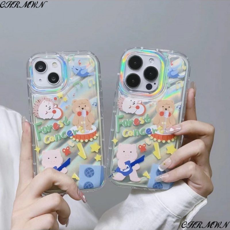 Ốp Điện Thoại Mềm Chống Sốc Hình Nhím / Gấu Dễ Thương Cho Iphone 8ppro / 13 xr / Music 12xsmax 1114 / 7