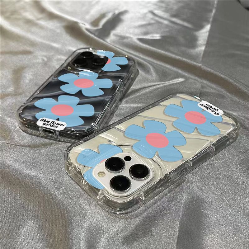 Ốp Điện Thoại Mềm Trong Suốt Họa Tiết Hoa Năm Cánh Cho Iphone 14Promax 1312 / 11 7 / 8plus xr / sins AVGX