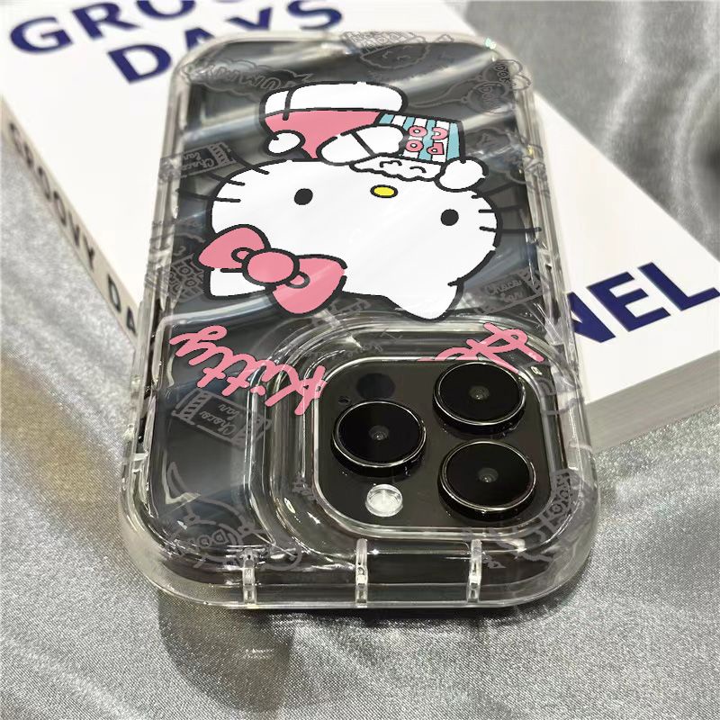 Ốp Điện Thoại Mềm Trong Suốt Họa Tiết Mèo Kitty Dành Cho Iphone 11 / / 14Promax 87 1312 / 6XWS