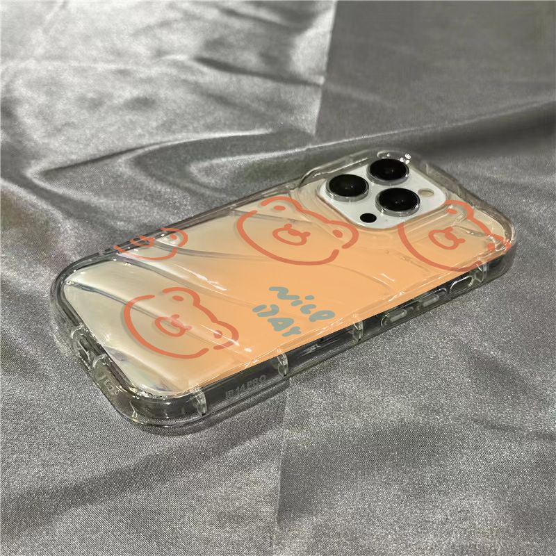 Ốp Điện Thoại Mềm Trong Suốt Họa Tiết Gấu Dễ Thương 1312 Cho Iphone 8sins xr 14Promax 7 11