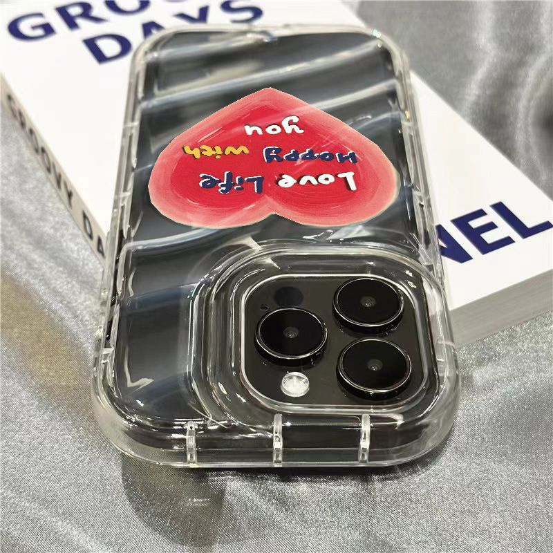Ốp Điện Thoại Mềm Trong Suốt Họa Tiết Trái Tim / Chữ Tiếng Anh Dễ Thương Dành Cho Iphone 14 Pro Max 8111312Plussins7 / Gafhhhh