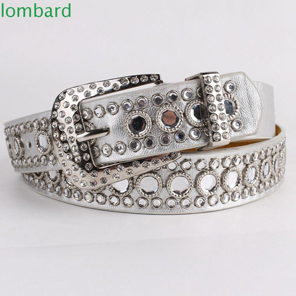 Thắt Lưng Da PU Khóa Hợp Kim Màu Đen Cá Tính Cho Nam