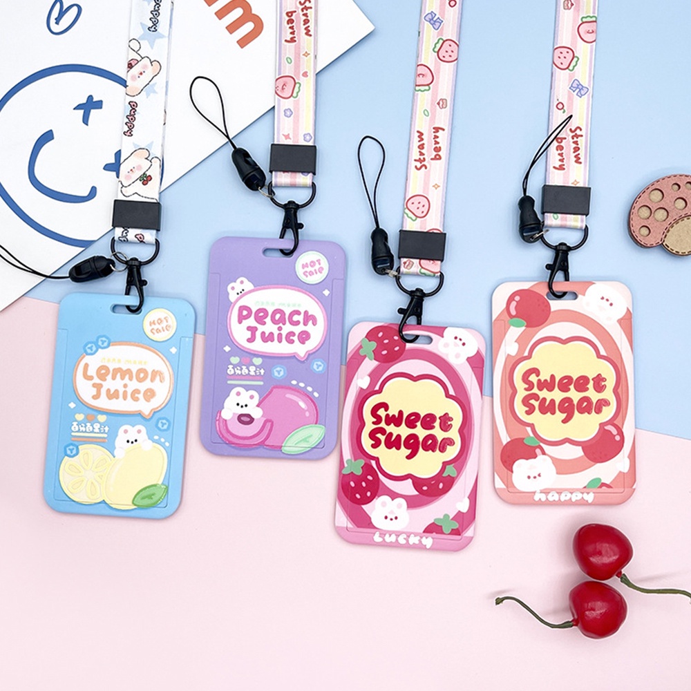 Dây Đeo Thẻ Siêu Bền Chống Thất Lạc Họa Tiết Hoạt Hình Dễ Thương