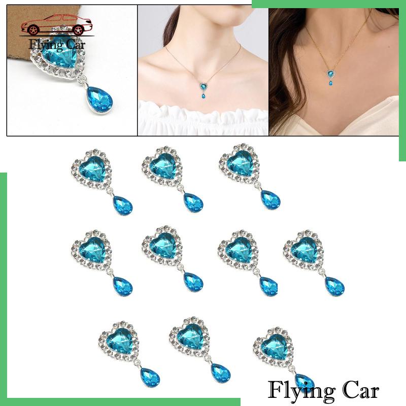 [Lzdjfmy2] Set 10 Nút Mặt Dây Chuyền Thủ Công Hình Nhiệt Kim Cương Cho Túi Xách Đám Cưới