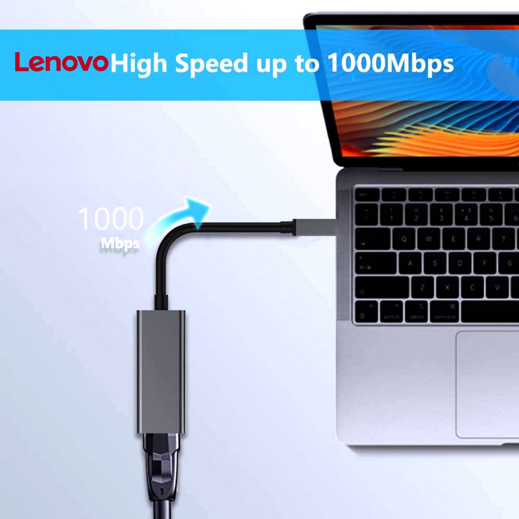 Bộ Chuyển Đổi USB C Ethernet 1000Mbps Gigabit Tốc Độ Cao Bằng Hợp Kim Nhôm Loại C Sang RJ45 Cho Windows / Mac OS / Android