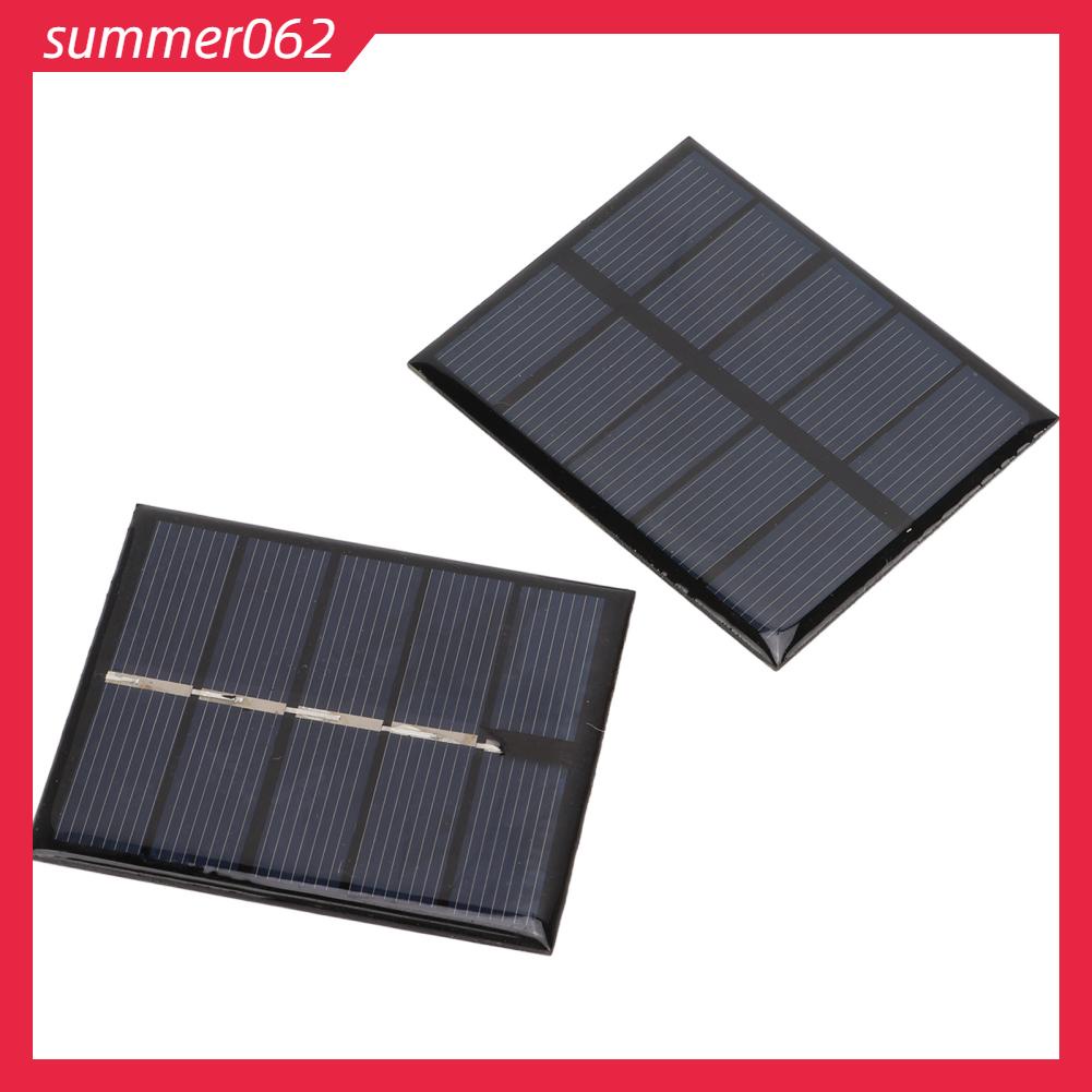 Summer062 2 Tấm Pin Năng Lượng Mặt Trời 0.5W 2.5V DIY Bộ Sạc Polysilicon Có Thể Bảo Vệ Cho Các Thiết Bị Điện Công Suất Thấp