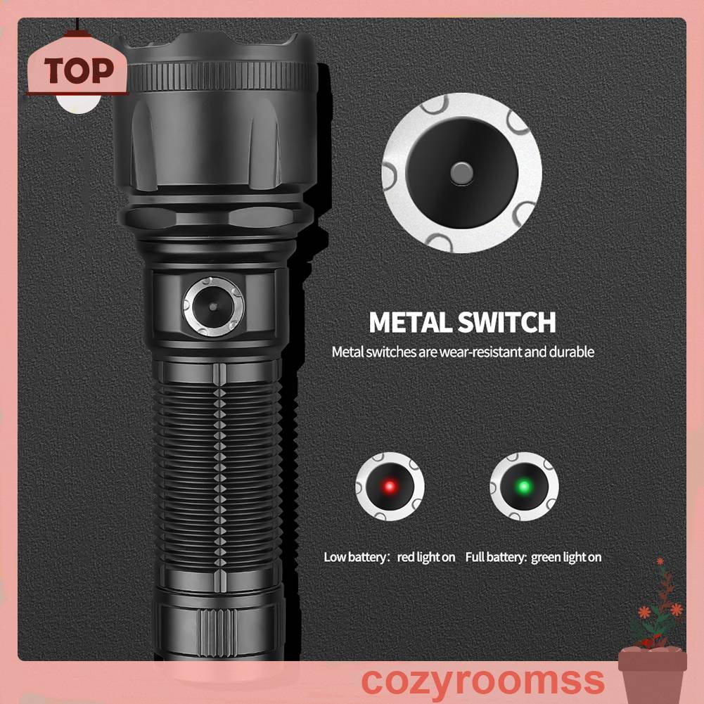 Đèn Pin 5 Bóng LED 30W 1200LM 1500M Đa Dụng Chất Lượng Cao