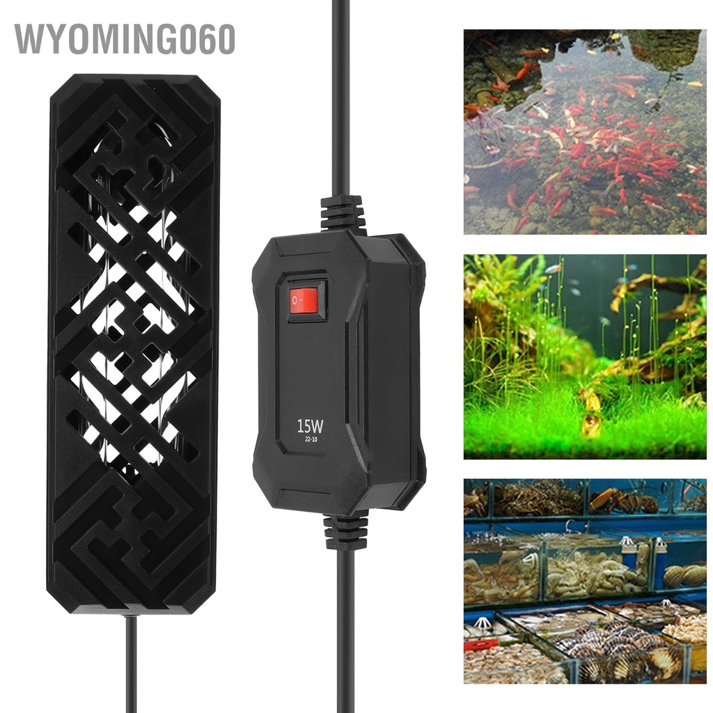 Wyoming060 Hồ Cá Tia UV Đôi Ống Thạch Anh An Toàn Kín Nhanh Lọc Nước Sạch Đèn Phích Cắm Châu Âu 220V
