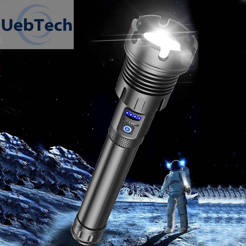 Đèn Pin XHP90 / XHP160 2500LM / 2800LM COB LED Có Thể Sạc Lại Bằng Cổng USB Tiện Dụng