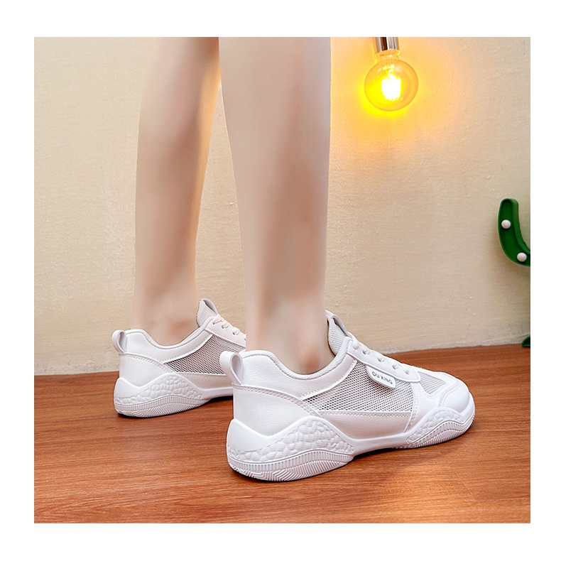 🔥 Giày 🔥 thể thao nữ có đế dày thoáng khí thoải mái mùa hè thời trang giày trắng nhỏ