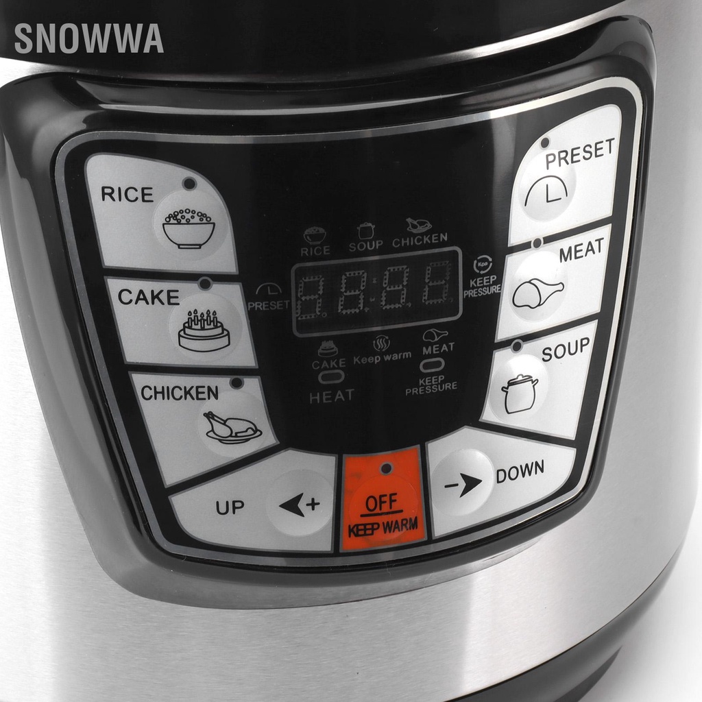 Snowwa 6L Nồi Áp Suất 220V Đa Năng Công Lớn Thông Minh Chậm Cơm Điện Máy Làm Sữa Chua Cho Nhà Bếp