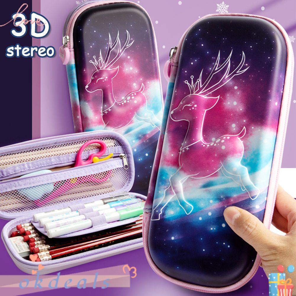 OKDEALS Hộp Bút EVA Cỡ Lớn Thiết Kế Dễ Thương Tiện Dụng