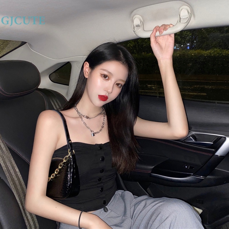 Áo Hai Dây Mỏng Mùa Hè Màu Trơn Gợi Cảm Cho Nữ WTD