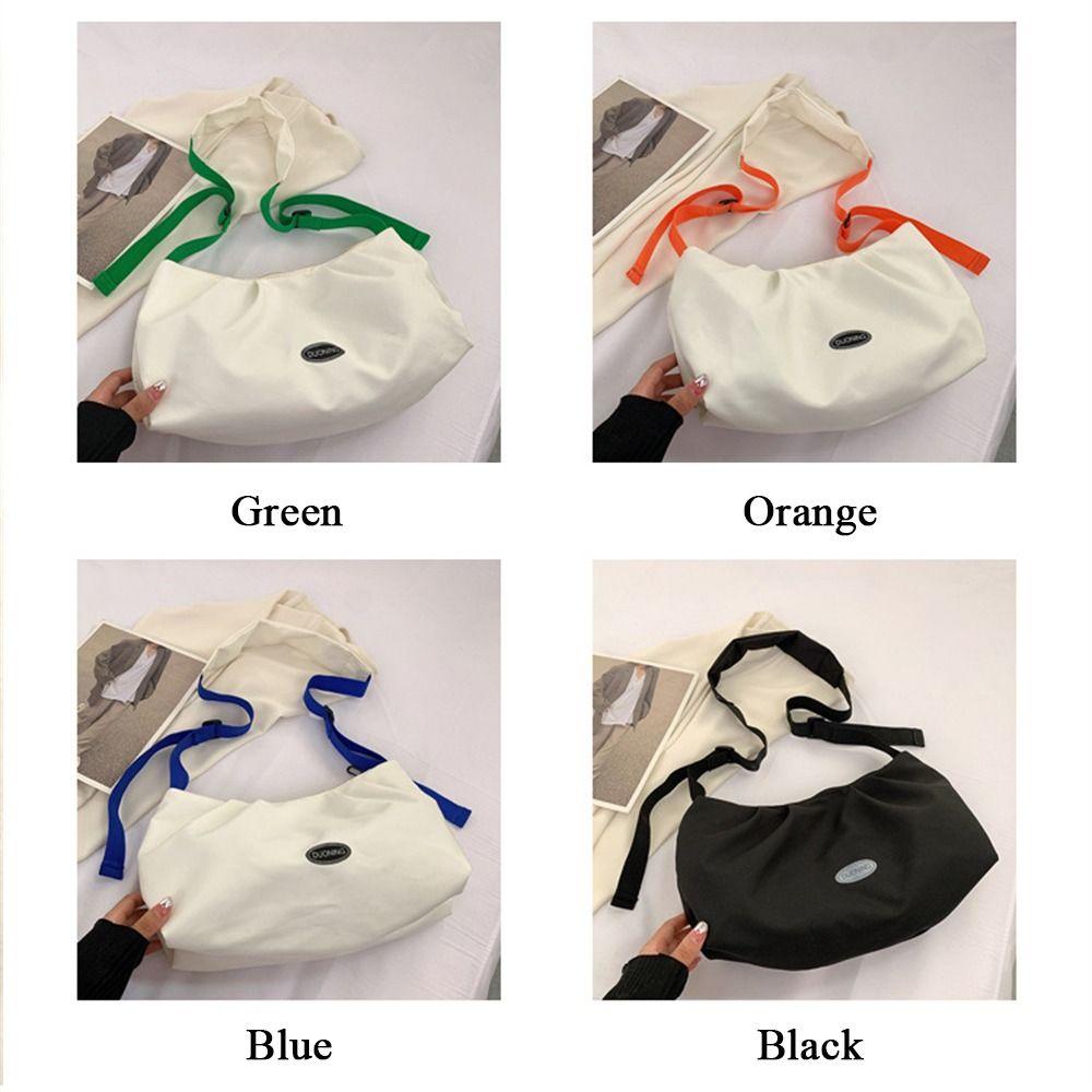 Túi Đeo Vai / Xách Tay Bằng Nylon Sức Chứa Lớn Màu Trơn Dùng Ngoài Trời