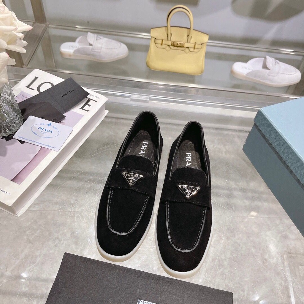 Dép Da Prada 100% Chính Hãng Thời Trang Cho Nữ