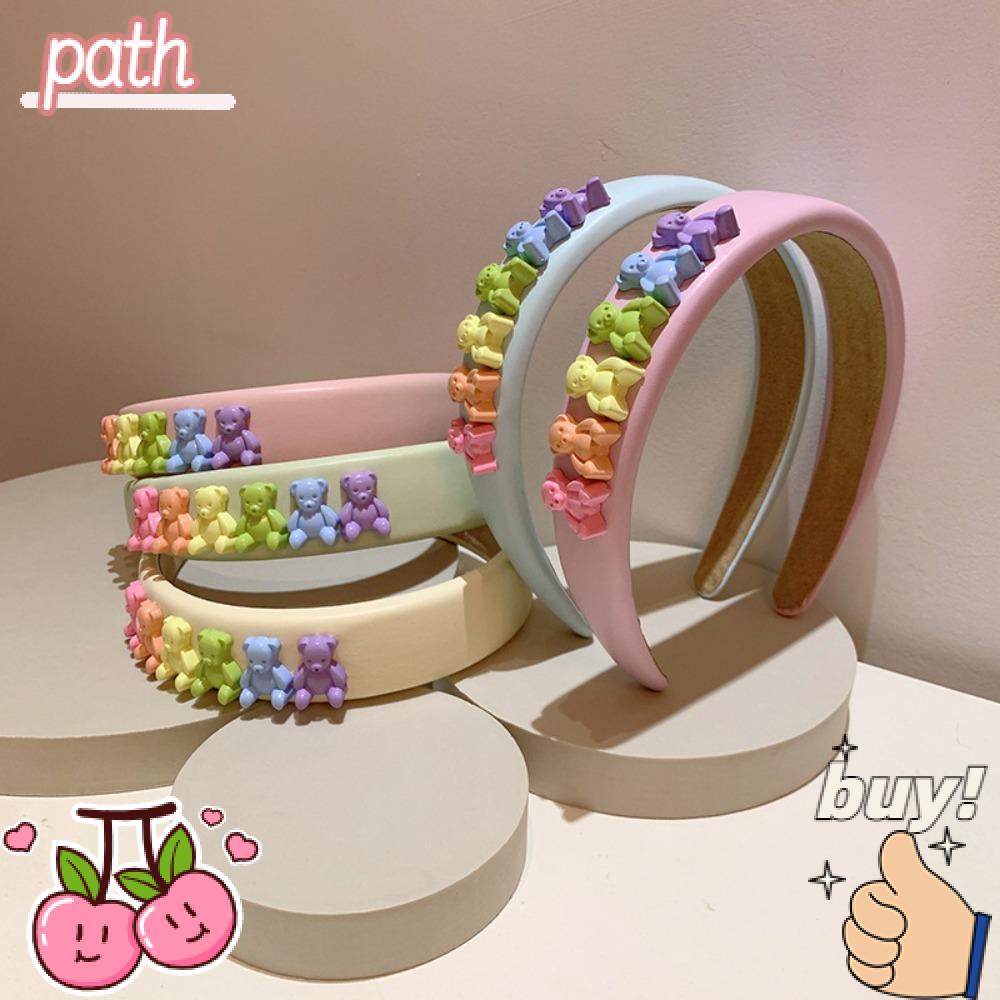 PATH Băng Đô Cài Tóc Hình Gấu Dễ Thương Cho Bé Gái