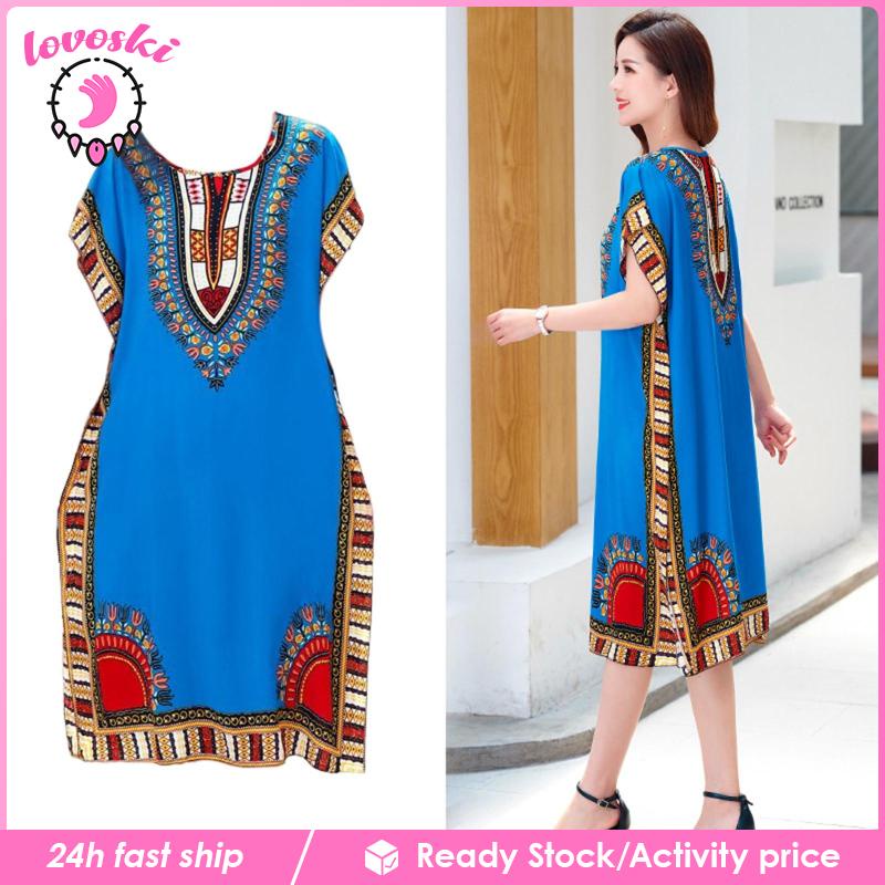 Đầm Nữ Dáng Rộng Phong Cách Boho Thời Trang