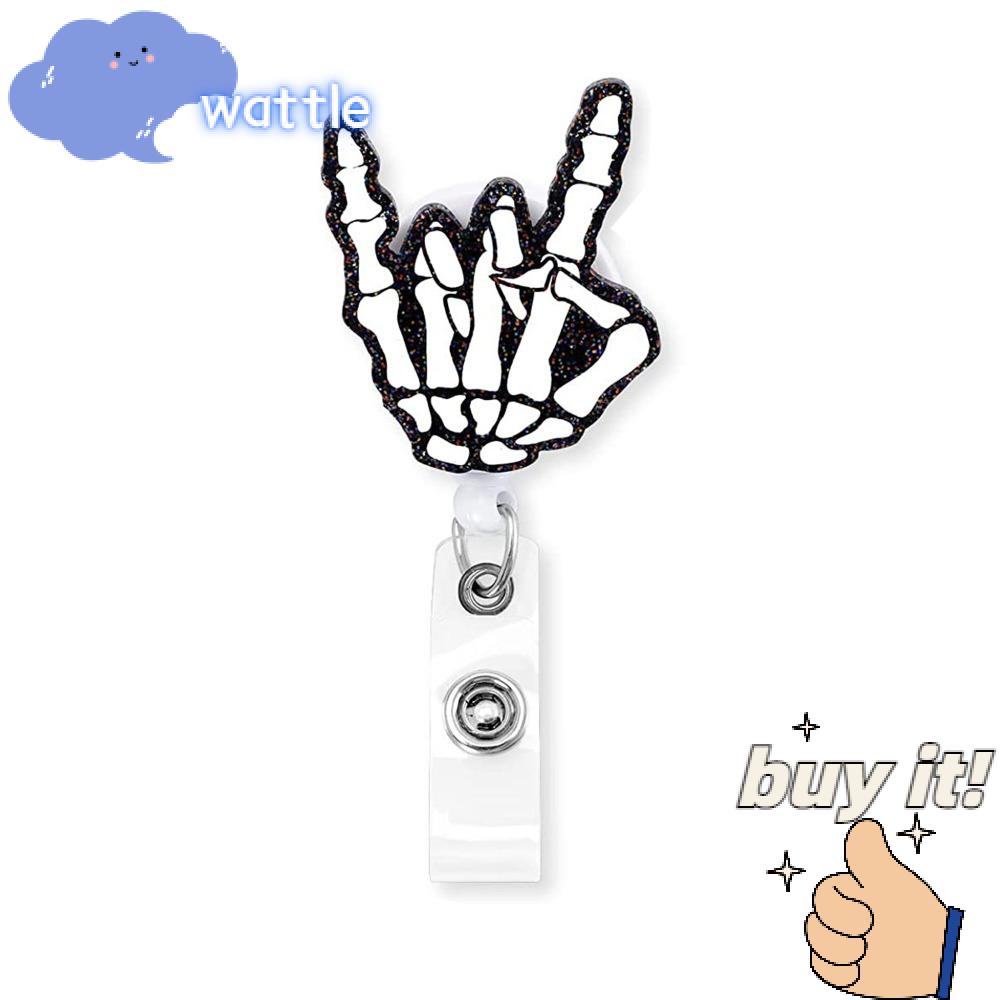 WATTLE Móc Chìa Khóa Bằng Acrylic Có Thể Thu Gọn Tiện Dụng Cho Văn Phòng